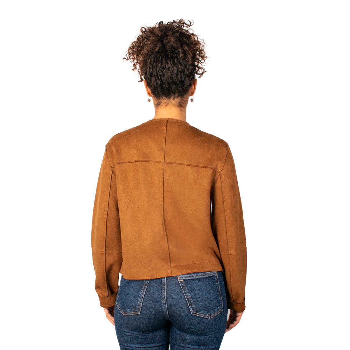 Foto 4 | Chamarra Greenlander Gamuza Con Botones Para Mujer