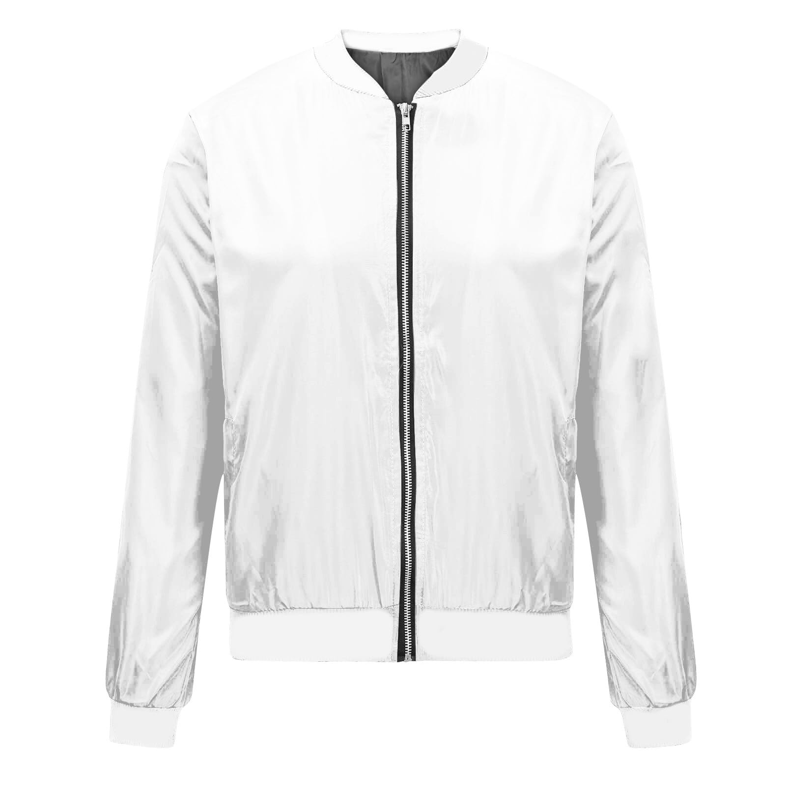 Foto 6 pulgar | Chaqueta Cotecram Bomber Para Mujer, Corta, Color Blanco, Talla M - Venta Internacional.