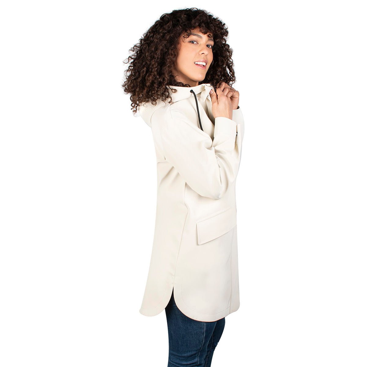 Foto 4 pulgar | Chamarra Greenlander Rompevientos Lifestyle Capa Larga Para Mujer
