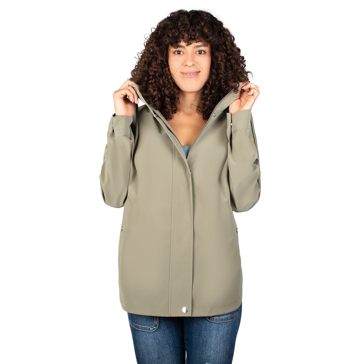 Foto 2 pulgar | Chamarra Greenlander Rompevientos Lifestyle Capa Corta Para Mujer