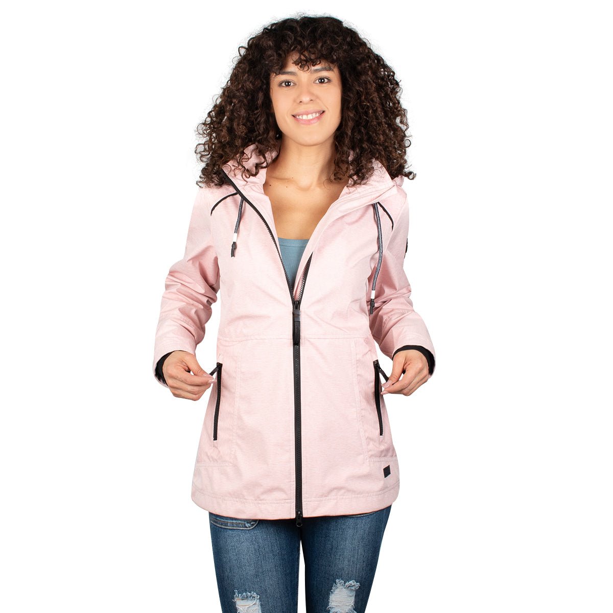 Foto 2 pulgar | Chamarra Greenlander Rompevientos Con Gorro Desmontable Para Mujer