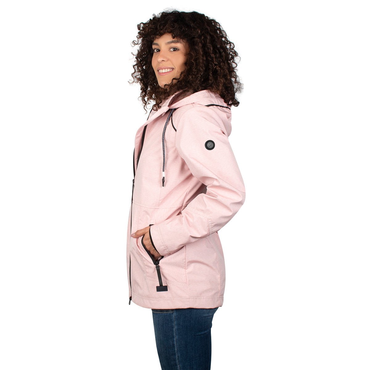 Foto 4 pulgar | Chamarra Greenlander Rompevientos Con Gorro Desmontable Para Mujer