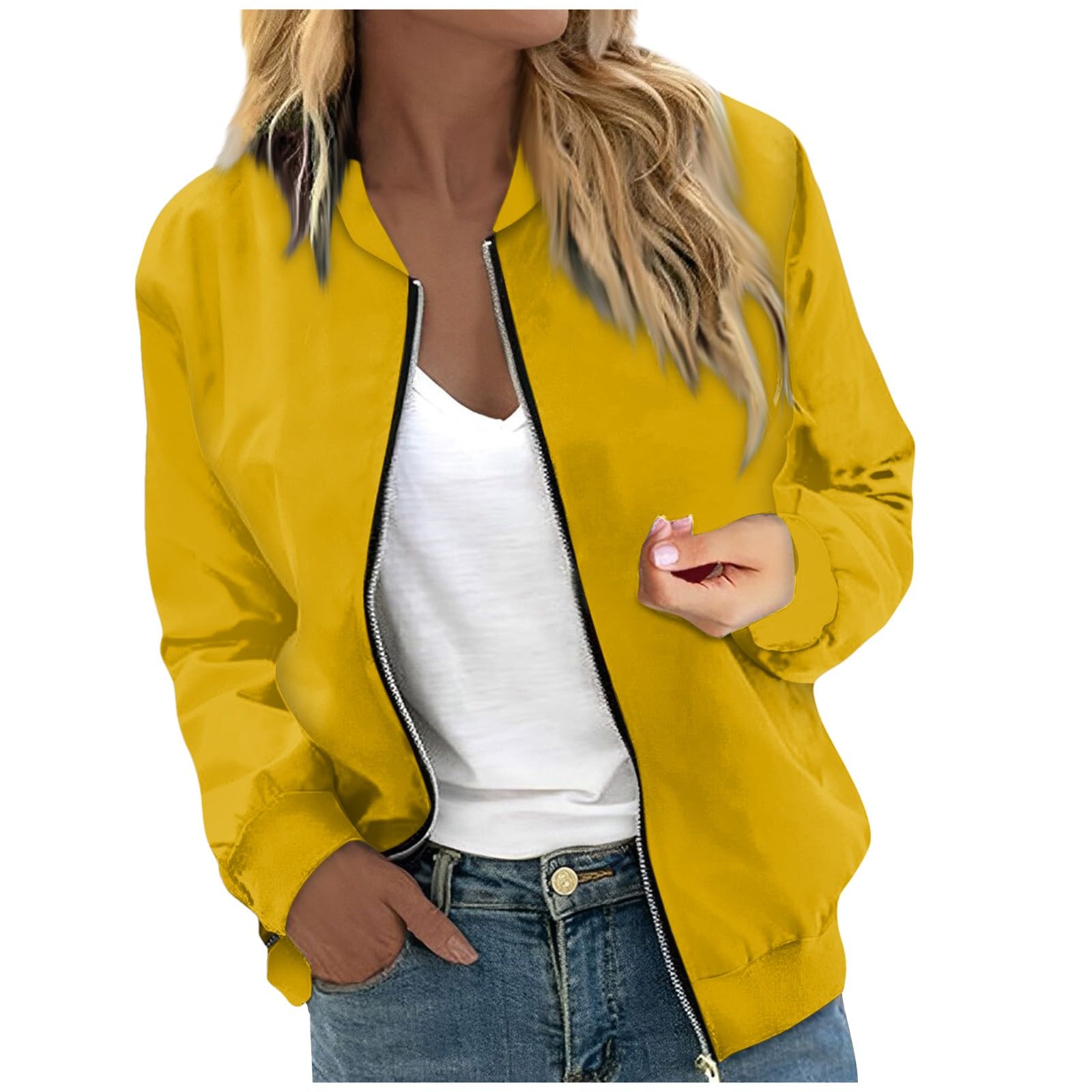 Foto 1 | Chaqueta Cotecram Casual Otoño-invierno Con Cremallera Tipo Bomber Floral Para Mujer - Venta Internacional.