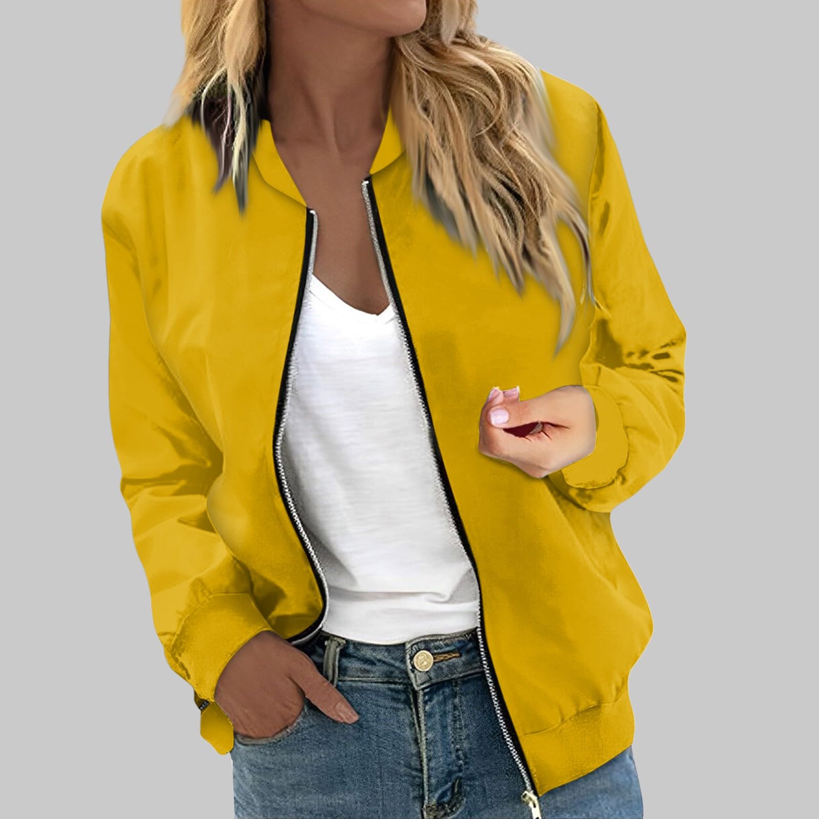 Foto 6 | Chaqueta Cotecram Casual Otoño-invierno Con Cremallera Tipo Bomber Floral Para Mujer - Venta Internacional.