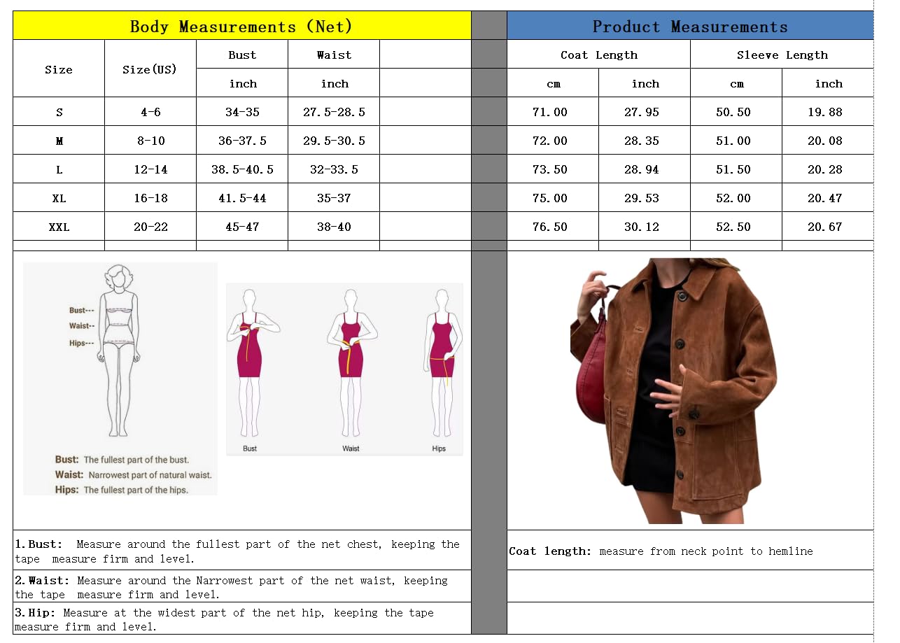 Foto 8 pulgar | Chaqueta Chouyatou Para Mujer, Piel Sintética De Gamuza, Color Marrón, Talla M - Venta Internacional.