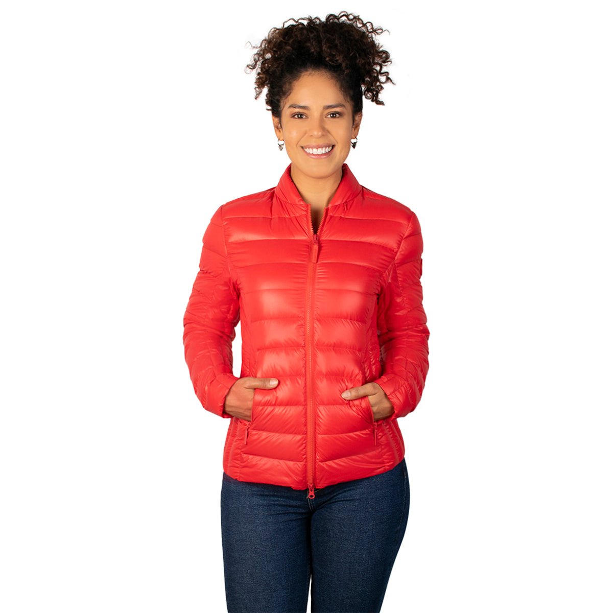 Foto 1 | Chamarra Greenlander Capitonada De Pluma Packable Para Mujer