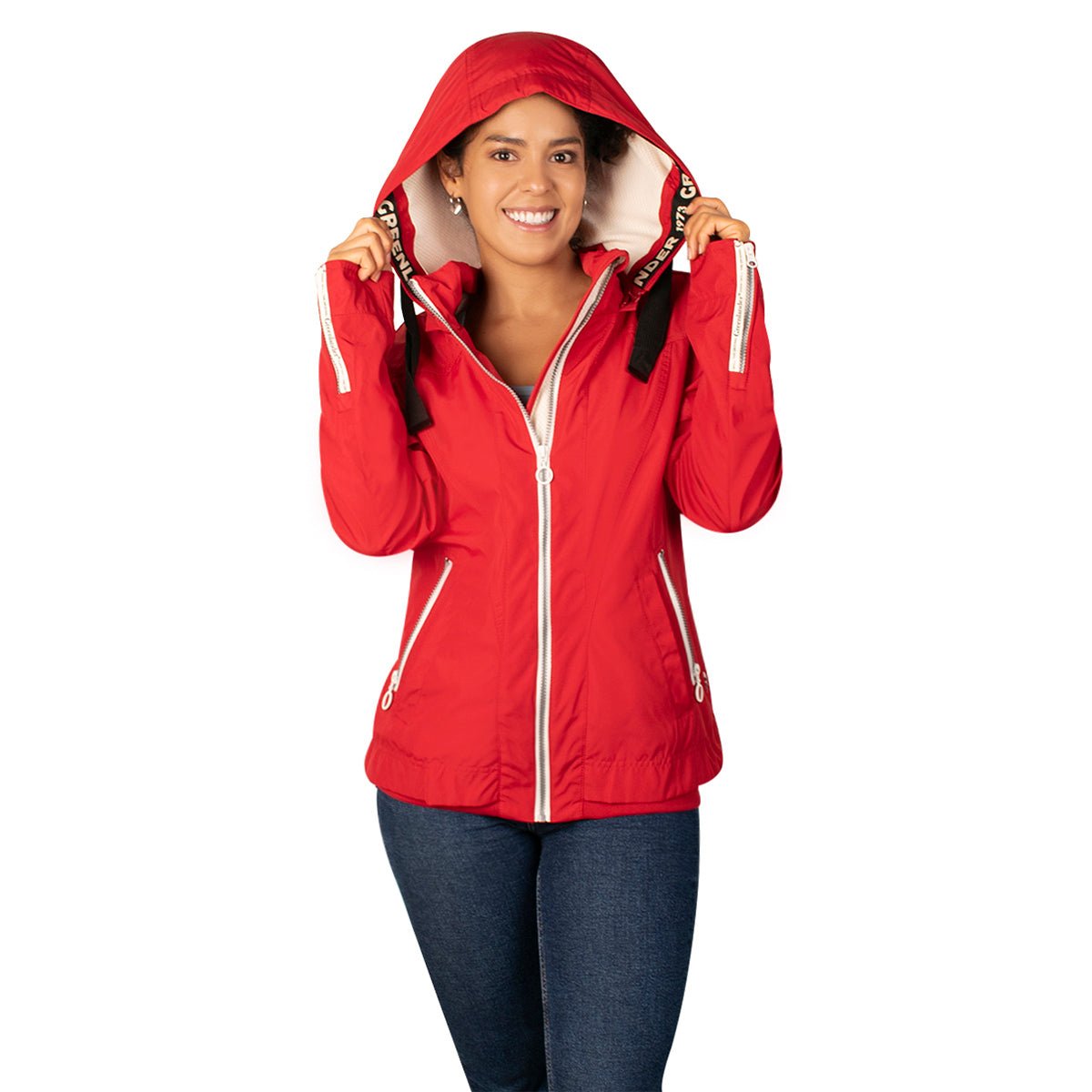 Foto 6 pulgar | Chamarra Greenlander Rompevientos Con Gorro Desmontable Para Mujer