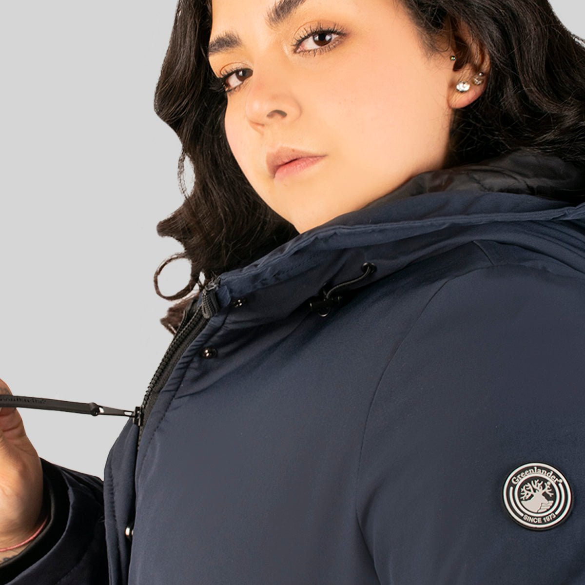Foto 6 pulgar | Chamarra Greenlander  Rompevientos Tallas Extra Para Mujer