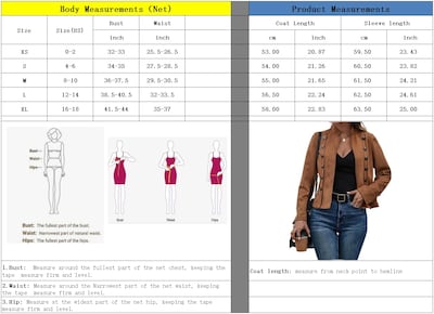Foto 6 | Chaqueta Chouyatou Para Mujer, Piel Sintética De Gamuza, Color Marrón, Talla Xs - Venta Internacional.