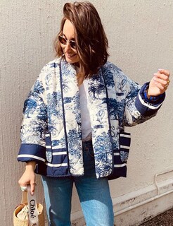 Foto 5 | Chaqueta Yimoon, Acolchada, Acolchada, Con Estampado Floral Vintage - Venta Internacional.