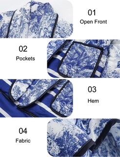 Foto 6 | Chaqueta Yimoon, Acolchada, Acolchada, Con Estampado Floral Vintage - Venta Internacional.