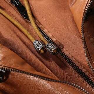 Foto 6 | Chaqueta Tanming De Piel Sintética Con Capucha Extraíble Para Mujer - Venta Internacional.