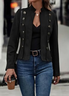 Foto 4 | Chaqueta Chouyatou Para Mujer, Piel Sintética De Gamuza, Otoño-invierno - Venta Internacional.