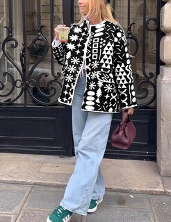 Foto 3 | Chaqueta Acolchada Yimoon Con Estampado Floral Ligero Para Mujer - Venta Internacional.
