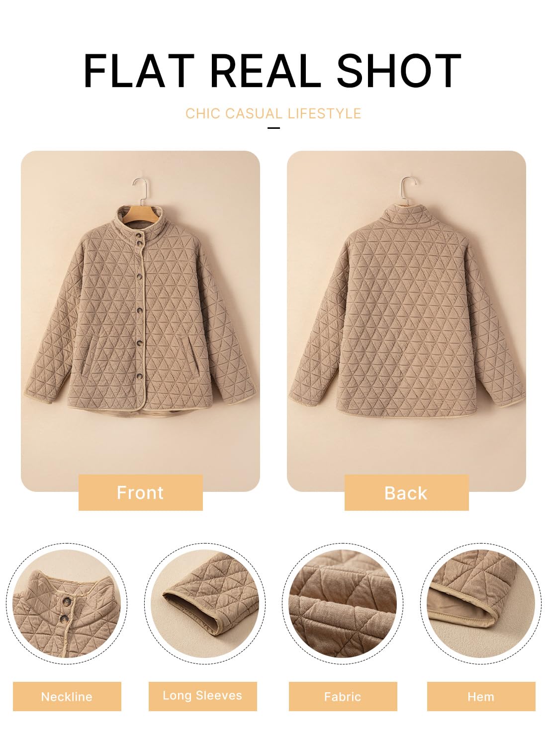 Foto 5 | Chaqueta Acolchada Evaless 2024, Abrigo Casual De Invierno A La Moda Para Mujer - Venta Internacional.