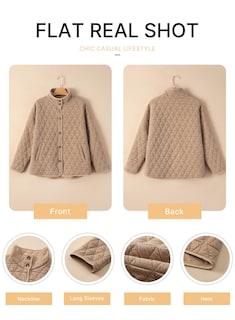 Foto 5 | Chaqueta Acolchada Evaless 2024, Abrigo Casual De Invierno A La Moda Para Mujer - Venta Internacional.