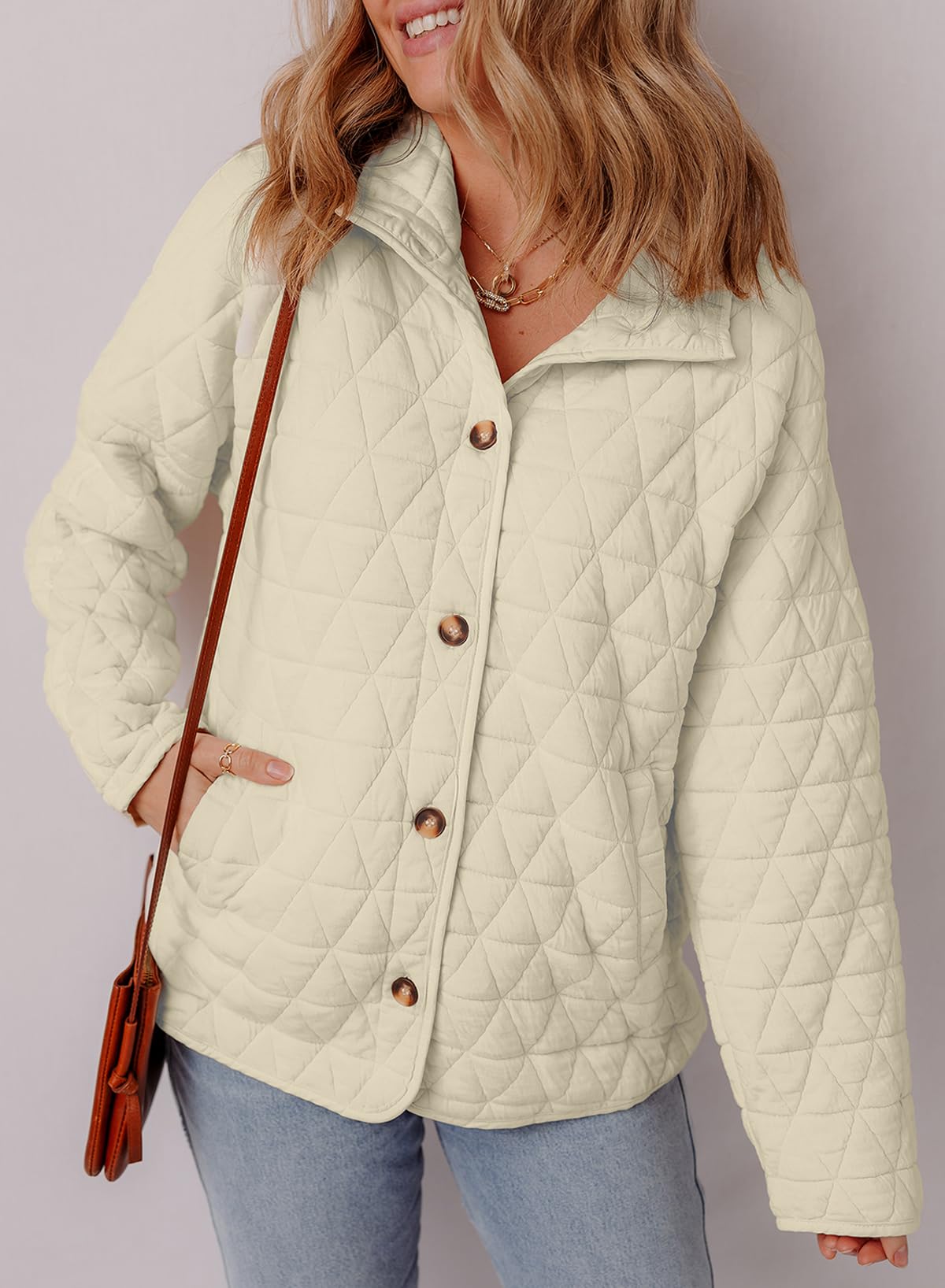 Foto 3 pulgar | Chaqueta Acolchada Evaless 2024 Para Mujer Ligera Blanca S - Venta Internacional.
