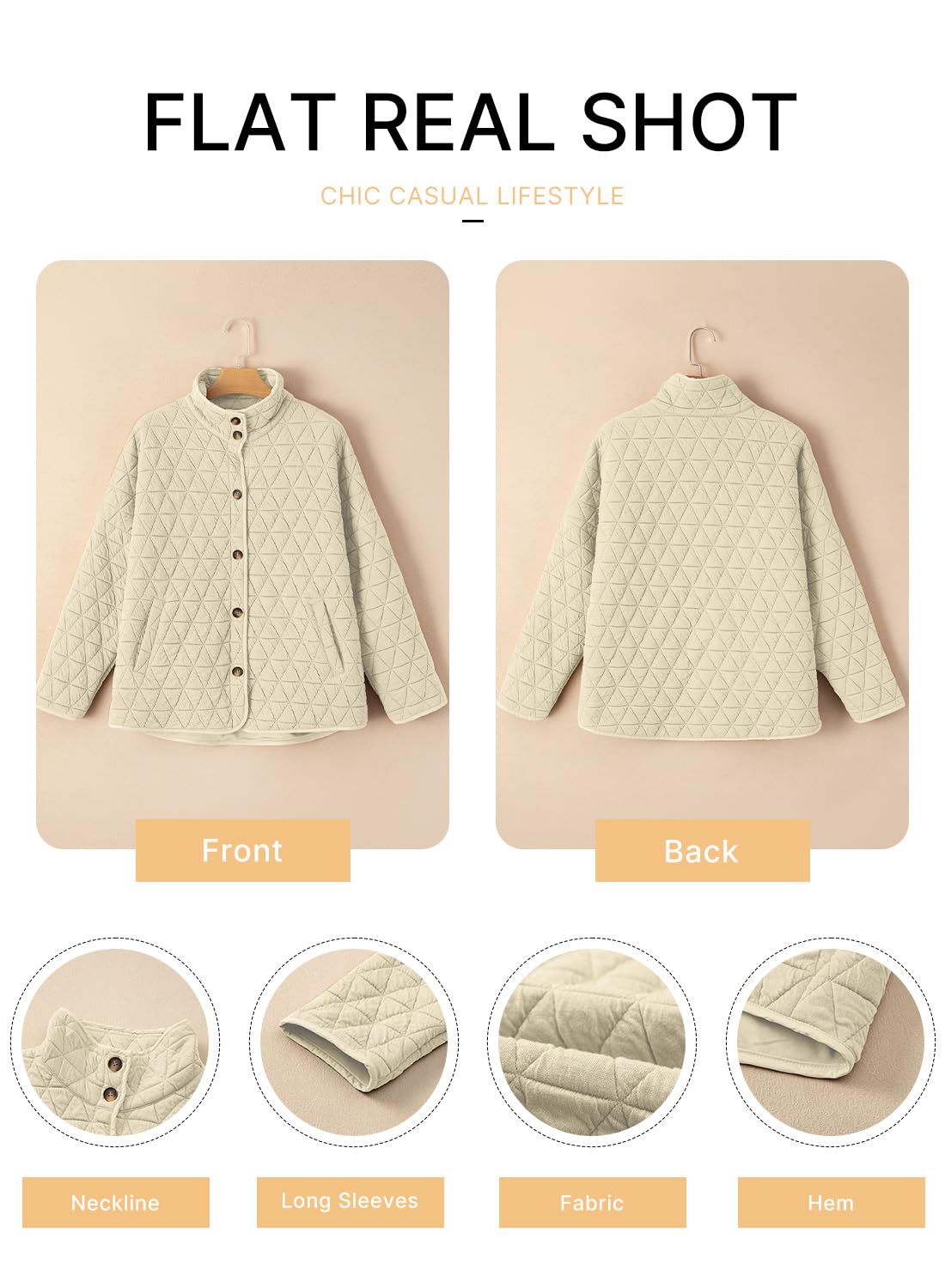 Foto 6 pulgar | Chaqueta Acolchada Evaless 2024 Para Mujer Ligera Blanca S - Venta Internacional.