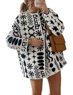 Foto 1 | Chaqueta Yimoon Acolchada Ligera Con Estampado Floral Para Mujer - Venta Internacional.