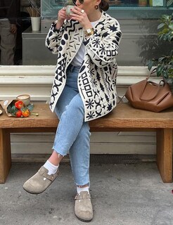 Foto 4 | Chaqueta Yimoon Acolchada Ligera Con Estampado Floral Para Mujer - Venta Internacional.