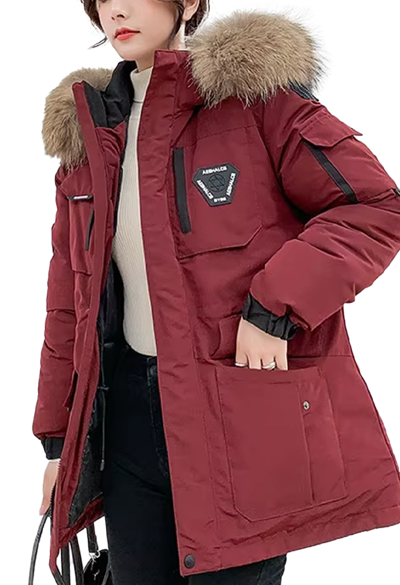 Foto 2 pulgar | Chamarra Tipo Bomber Ropa Casual Para Mujer Con Capucha Chaqueta