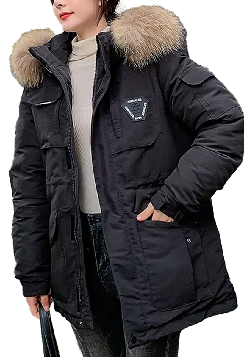 Foto 2 pulgar | Chamarra Tipo Bomber Ropa Casual Para Mujer Con Capucha Chaqueta
