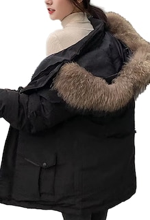 Foto 3 | Chamarra Tipo Bomber Ropa Casual Para Mujer Con Capucha Chaqueta