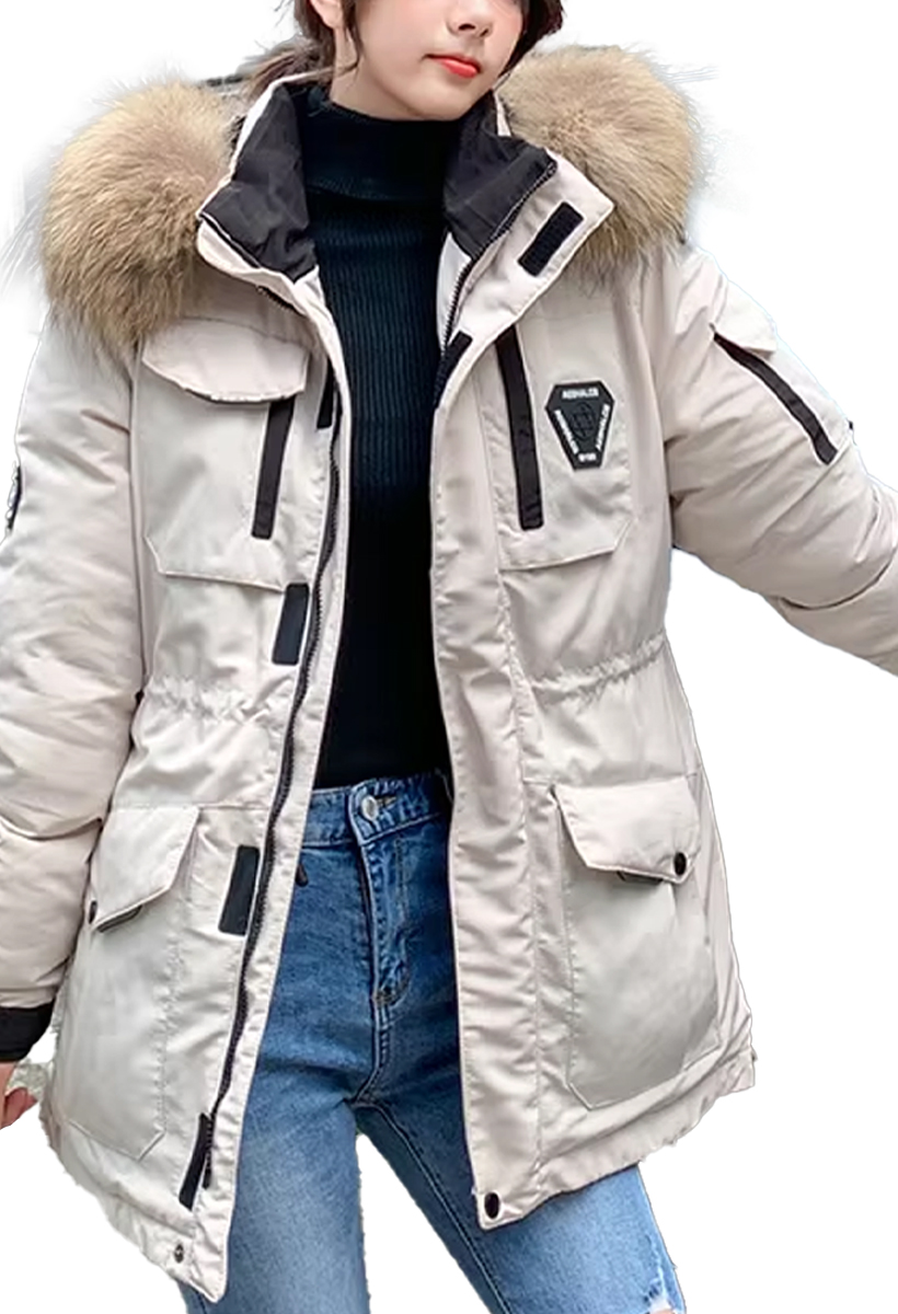 Foto 1 | Chamarra Tipo Bomber Ropa Casual Para Mujer Con Capucha Chaqueta