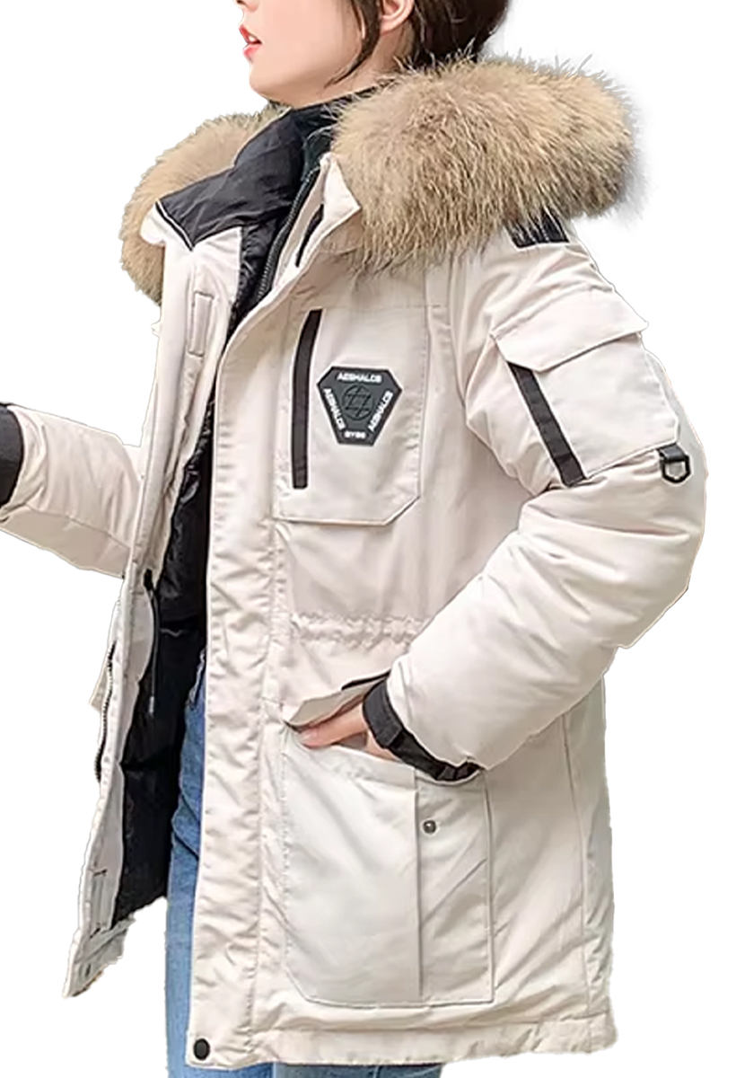 Foto 3 pulgar | Chamarra Tipo Bomber Ropa Casual Para Mujer Con Capucha Chaqueta