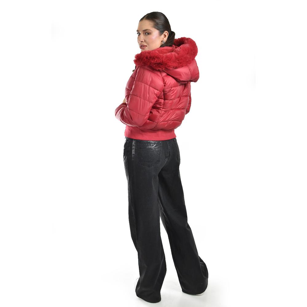Foto 4 | Chamarra Con Capucha Desmontable Roman Fashion /juvenil, 8026 (rojo) Rojo