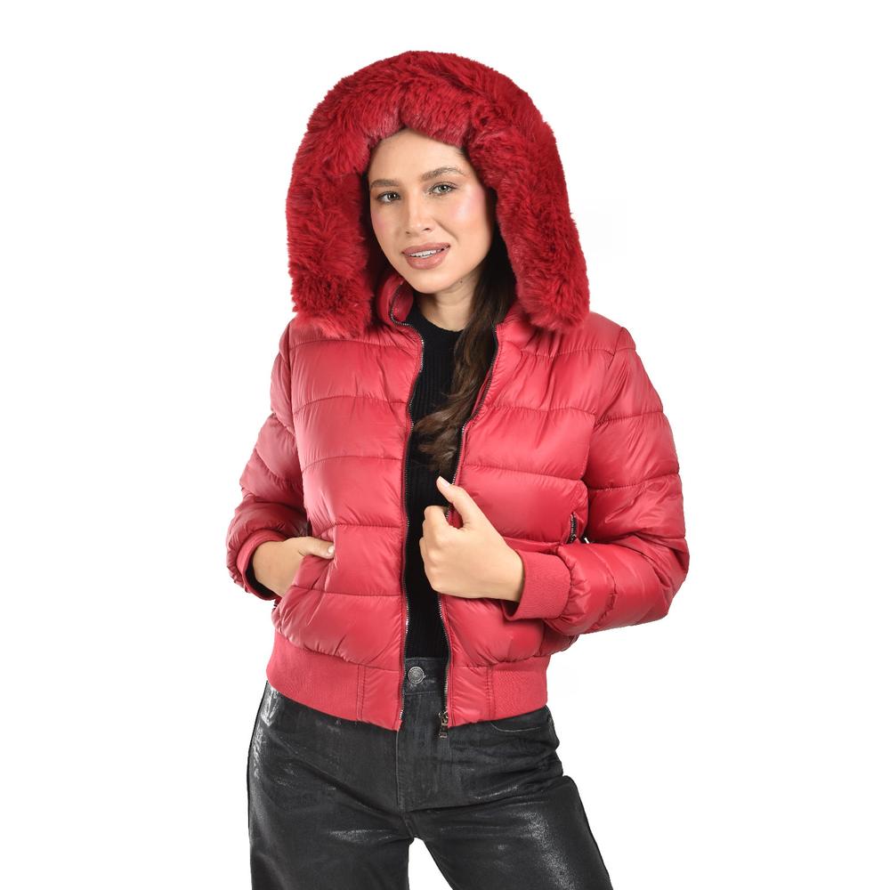 Foto 5 | Chamarra Con Capucha Desmontable Roman Fashion /juvenil, 8026 (rojo) Rojo