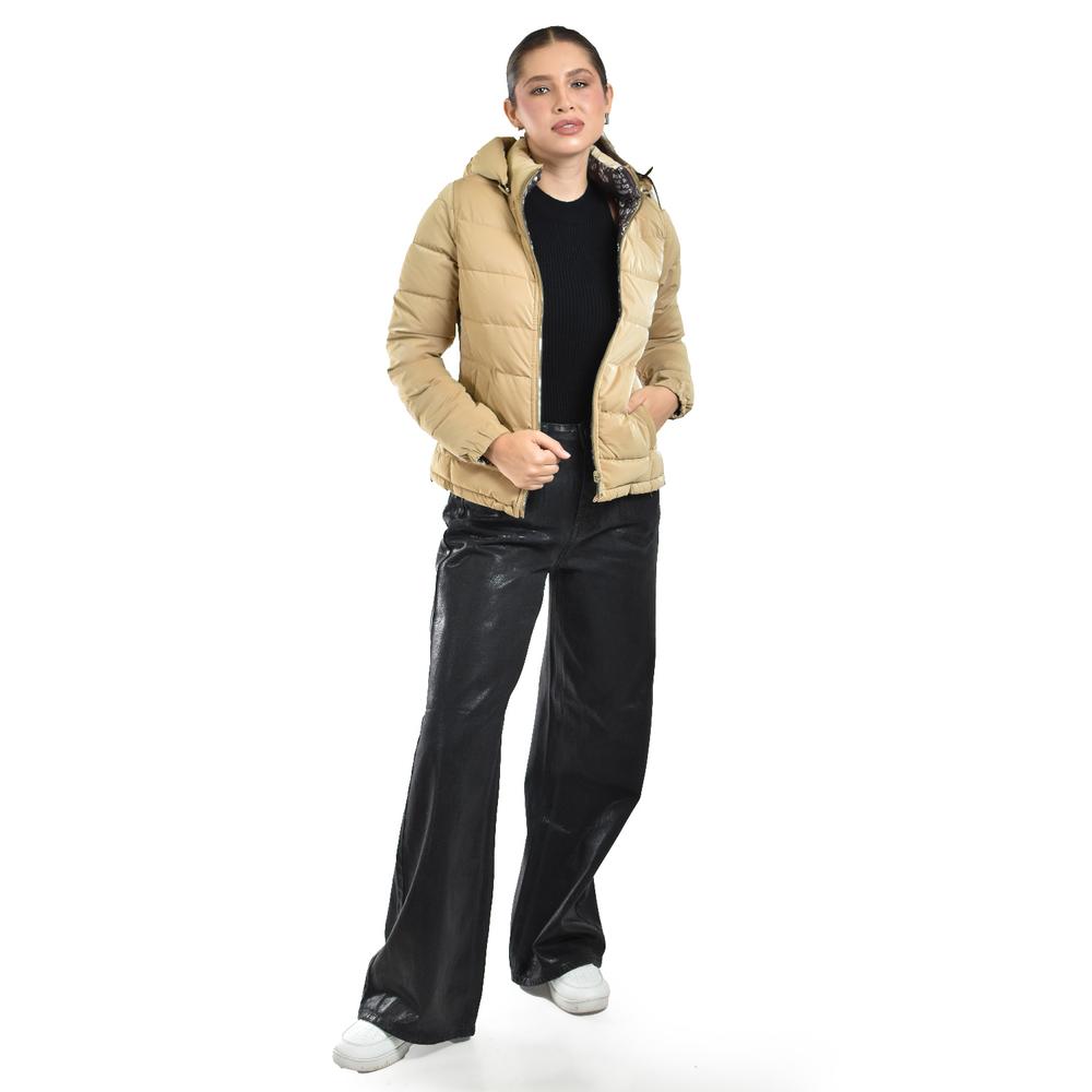 Foto 4 pulgar | Chamarra Doble Vista Con Capucha Roman Fashion /juvenil, 7235 (beige) Beige