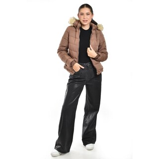 Foto 5 | Chamarra Acolchada Con Capucha Roman Fashion /juvenil, 7504 (cafe) Cafe