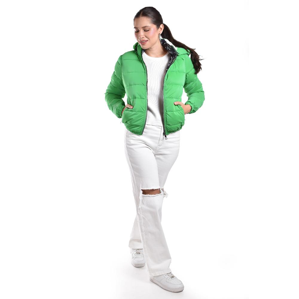 Foto 5 pulgar | Chamarra Acolchada Doble Vista Roman Fashion /juvenil, 7580 (verde) Verde
