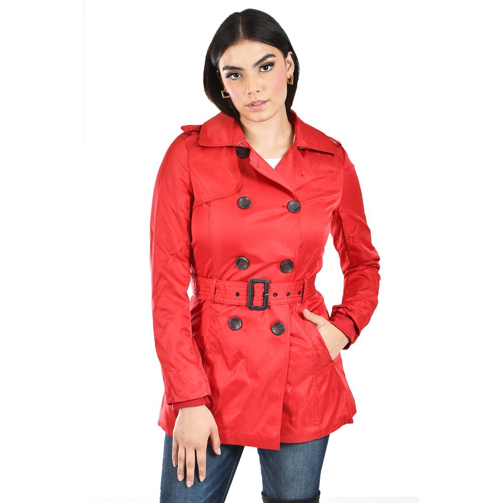 Foto 3 pulgar | Gabardina De Doble Botonadura Roman Fashion /juvenil, 6749 (rojo) Rojo