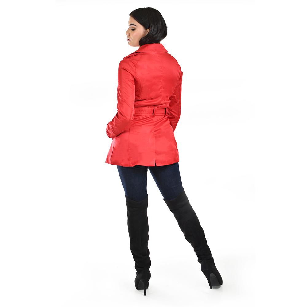 Foto 5 pulgar | Gabardina De Doble Botonadura Roman Fashion /juvenil, 6749 (rojo) Rojo