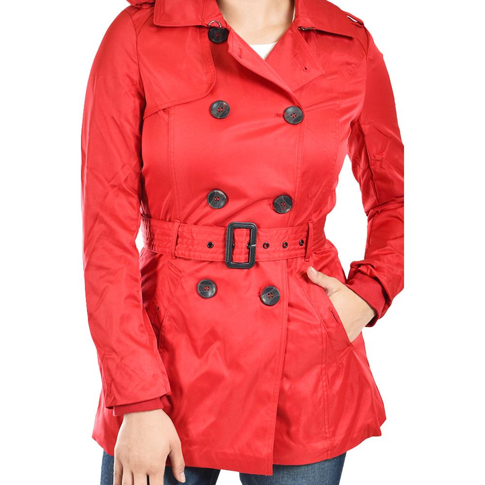 Foto 5 | Gabardina De Doble Botonadura Roman Fashion /juvenil, 6749 (rojo) Rojo