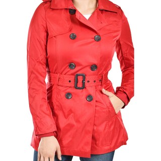 Foto 5 | Gabardina De Doble Botonadura Roman Fashion /juvenil, 6749 (rojo) Rojo