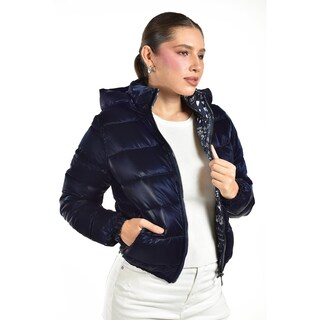 Foto 2 | Chamarra Acolchada Doble Vista Roman Fashion /juvenil, 7580 (azul Marino) Azul Marino