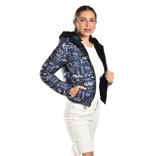 Foto 5 | Chamarra Acolchada Doble Vista Roman Fashion /juvenil, 7580 (azul Marino) Azul Marino