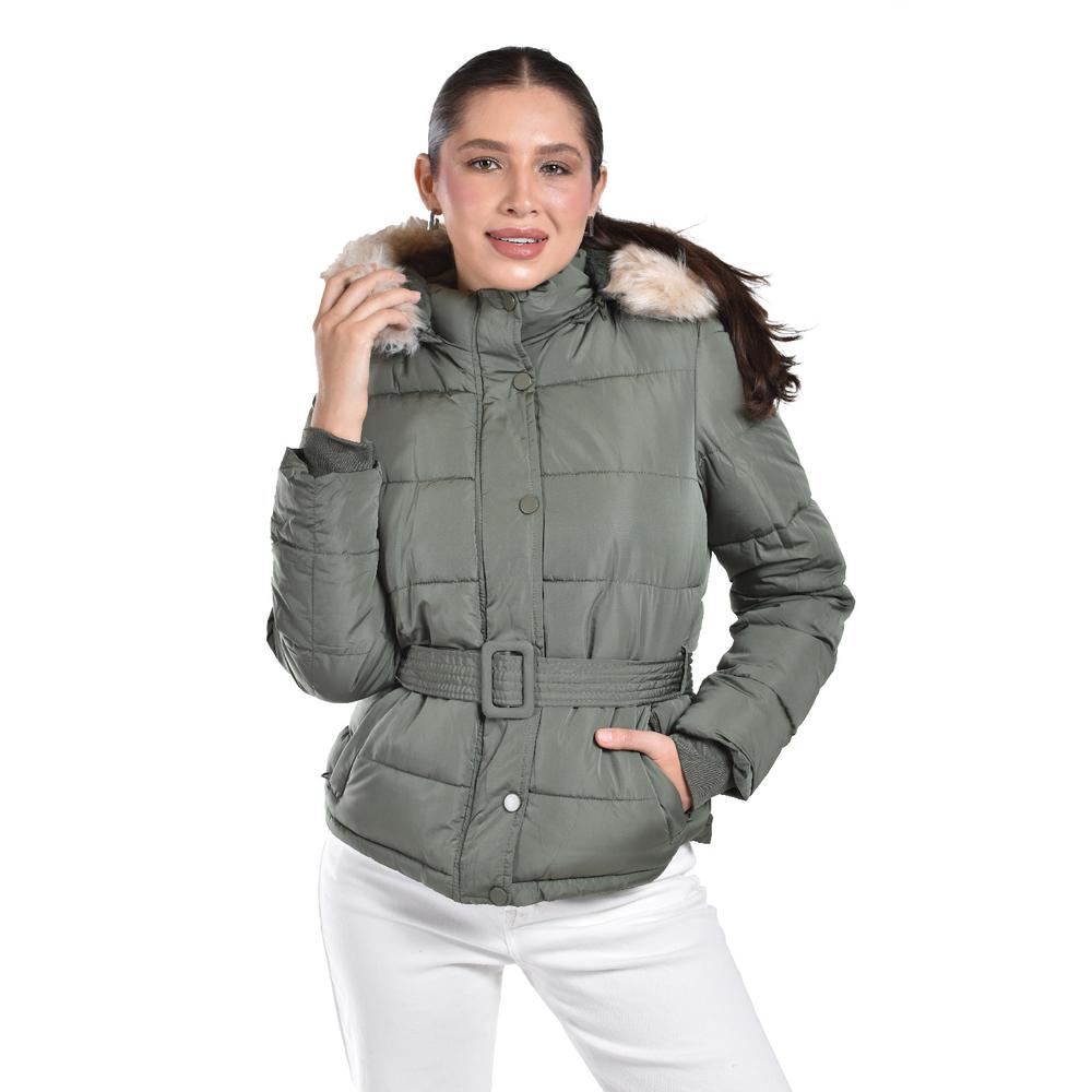 Chamarra con Capucha Roman Fahion  para Mujer