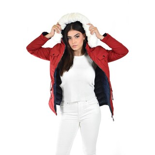 Foto 6 | Chamarra Doble Vista Roman Fashion /juvenil 7947 (rojo /azul Marino) Rojo