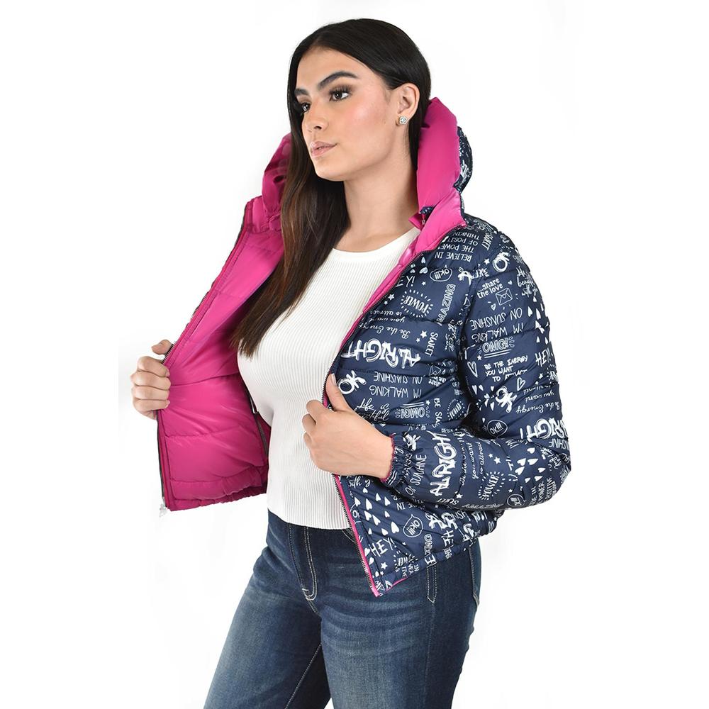 Foto 6 pulgar | Chamarra Acolchada Doble Vista Roman Fashion /juvenil  7580 (fiusha) Fucsia