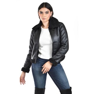 Foto 5 | Chamarra Tipo Aviador Roman Fashion /tallas Extras 7894 (negro) Negro