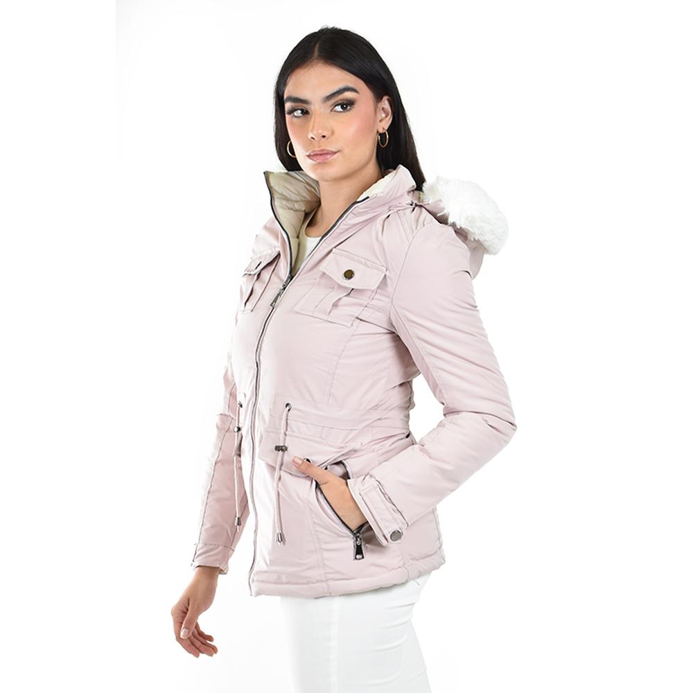 Foto 3 pulgar | Chamarra Doble Vista Roman Fashion /juvenil  7947 (rosa /crema) Rosa Claro