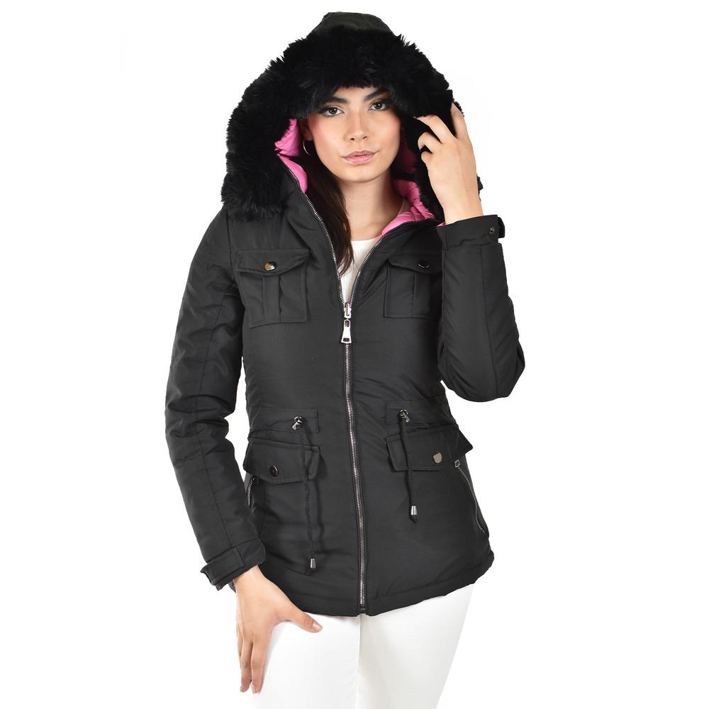 Foto 1 | Chamarra Doble Vista Roman Fashion /juvenil  7947 (negro /fiusha) Negro
