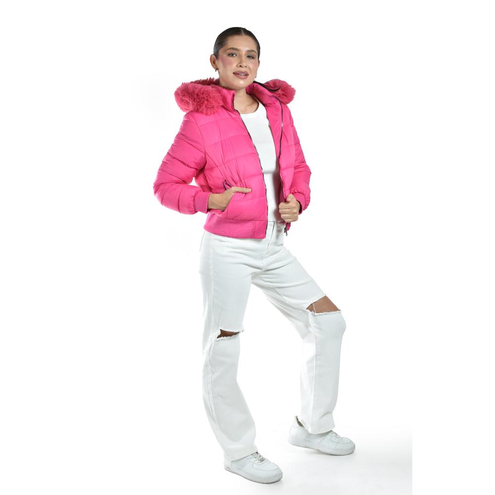 Foto 2 | Chamarra Con Capucha Desmontable Roman Fashion /juvenil  8026 (fiusha) Fucsia