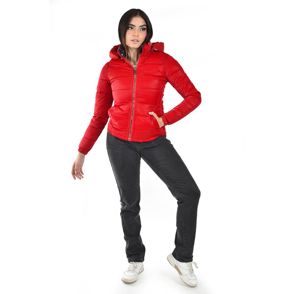 Foto 2 pulgar | Chamarra Doble Vista Con Capucha Roman Fashion /juvenil  7235 (rojo) Rojo