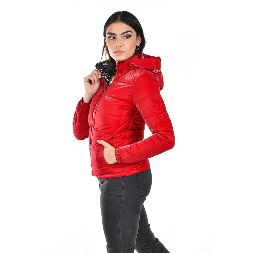 Foto 3 pulgar | Chamarra Doble Vista Con Capucha Roman Fashion /juvenil  7235 (rojo) Rojo