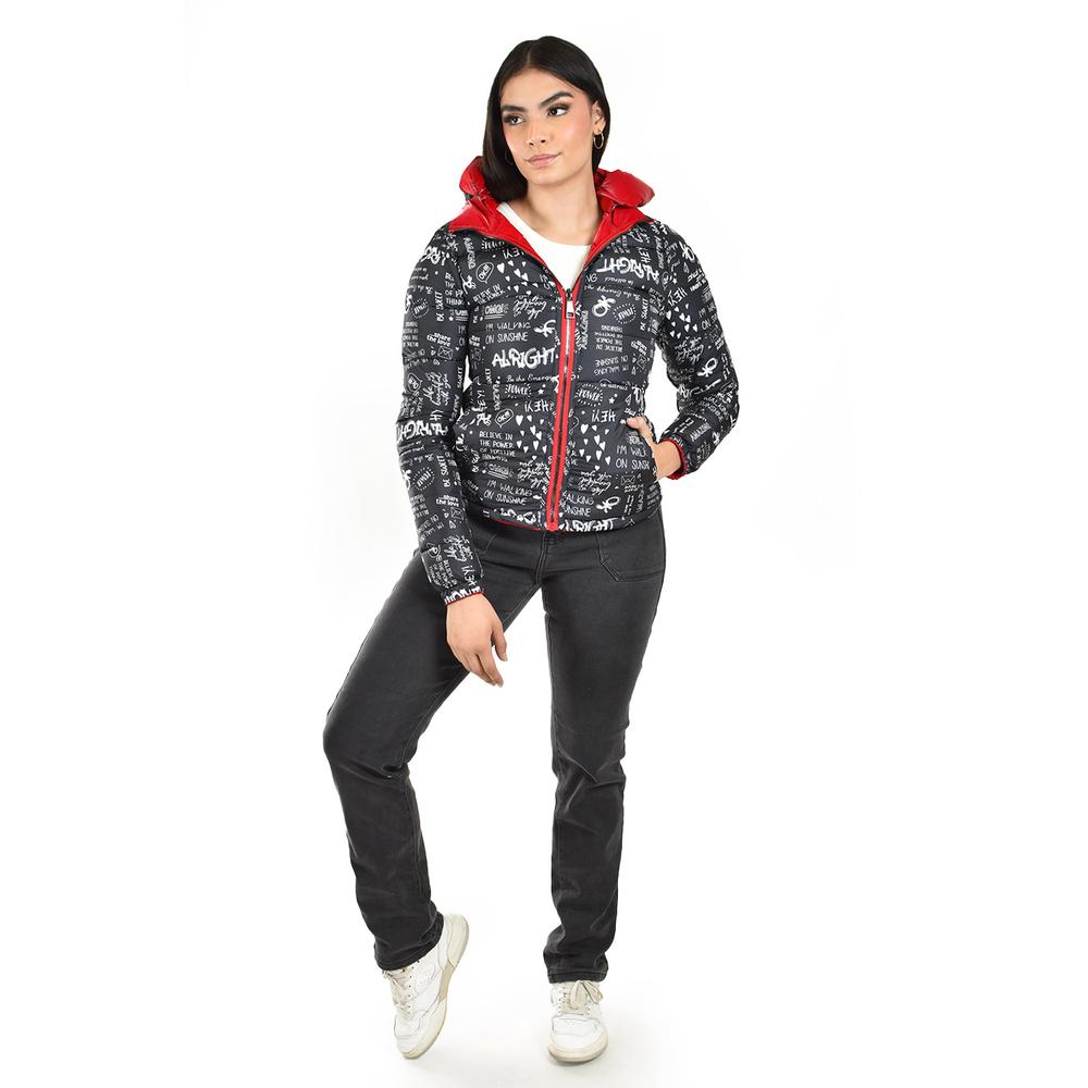 Foto 5 | Chamarra Doble Vista Con Capucha Roman Fashion /juvenil  7235 (rojo) Rojo
